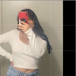 White long sleeve very soft texture